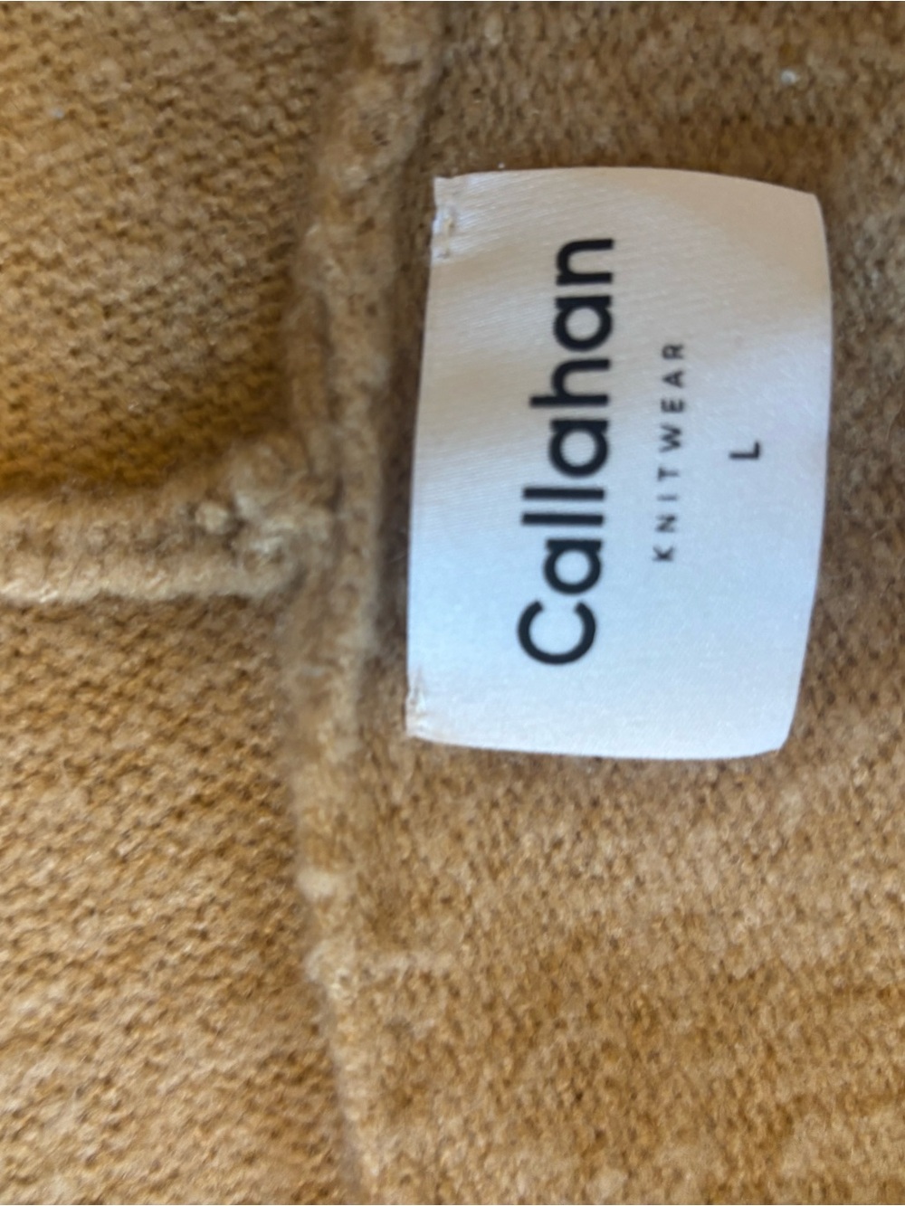 Callahan Camel Crewneck Knit Sweater - Picture 2 of 4